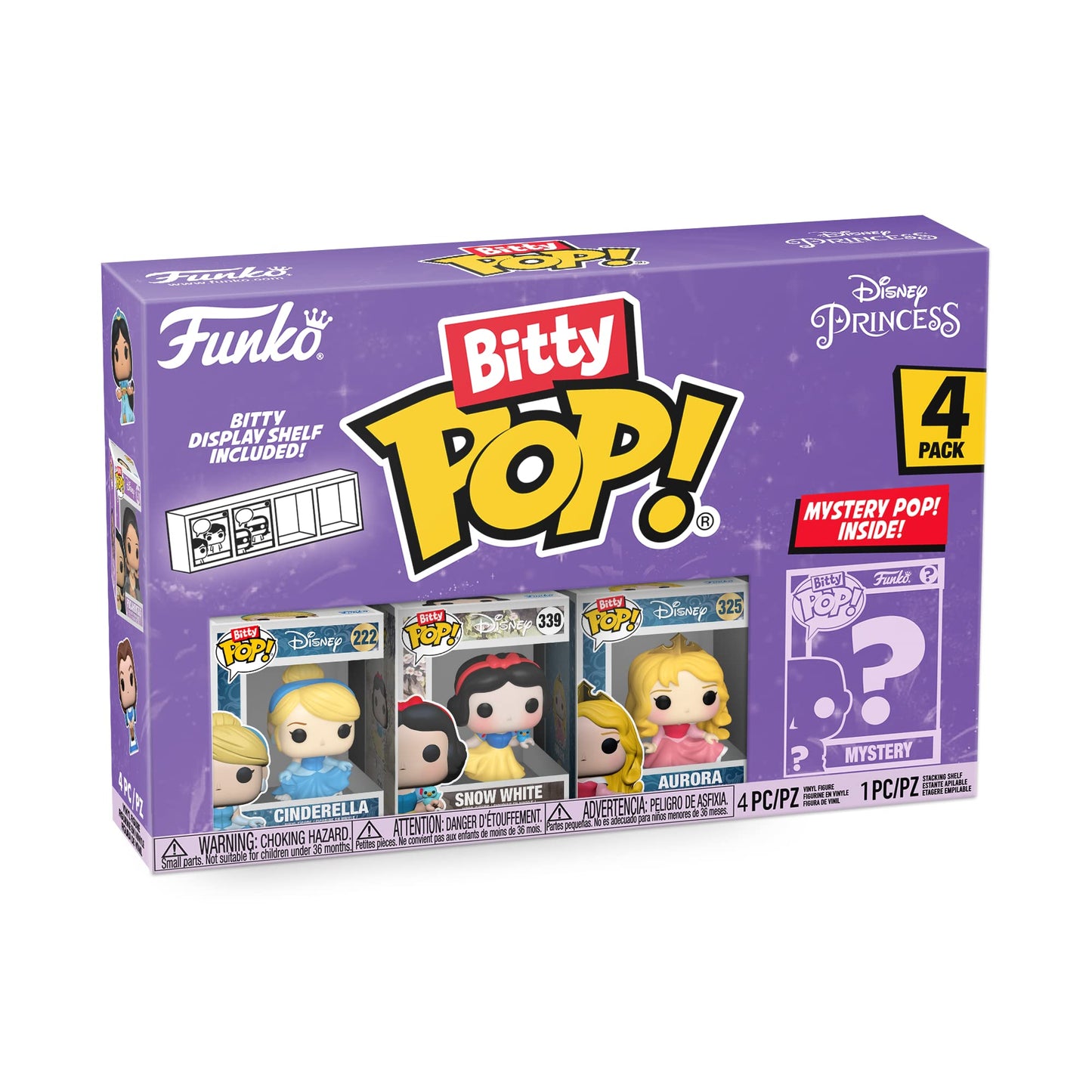 POP! Bitty Pop Cinderella, Snow White, Aurora - Disney
