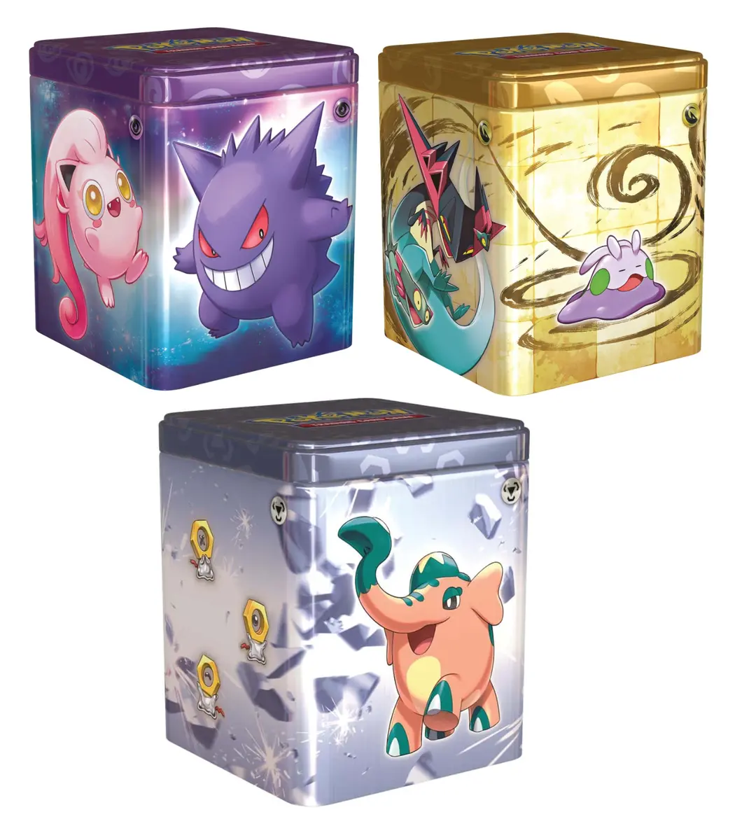 Pokemon 2024 Set of 3 Stacking Tins