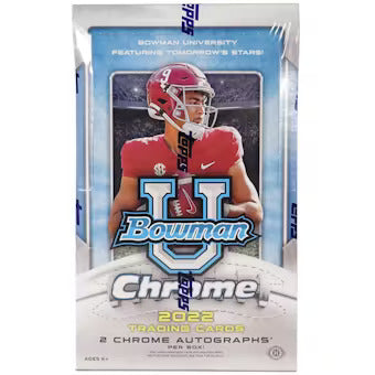 2022 Bowman Chrome University Football Blaster Box