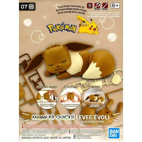 Bandai Hobby Pokemon Model Kit Quick!! 07 Eevee (Sleeping Pose)